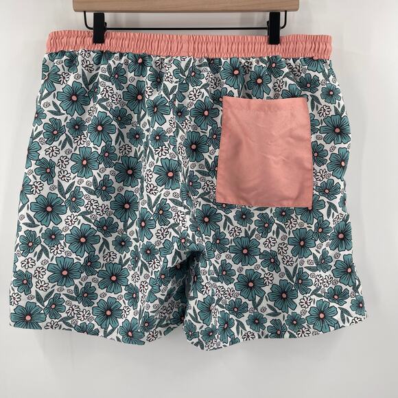 CADEN LANE Swim Trunks Mens Size Extra Large Beachy Blooms Beach Travel Vacation - Picture 2 of 12